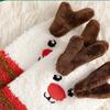 Santa Claus Cartoon Hosiery Elk Mid-Tube Socks Sweet Christmas Socks  Girls