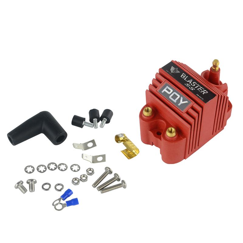 VR - Universal Blaster Ss 12V High Output External Male E-Core Ignition Coil With Kits Adaptor + Bracket Mount Kit