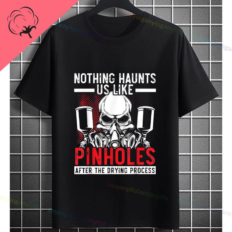 Funny The Car Painter Face Graphic Tshirt Pure Cotton Short Sleeve Casual Tee Perfect for Outdoor Activities  Casual Attire