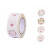 500pcs/roll Thank You Stickers Flower Pattern Party Wedding Decoration Gift Envelope Seal Labels Scrapbooking Stickers