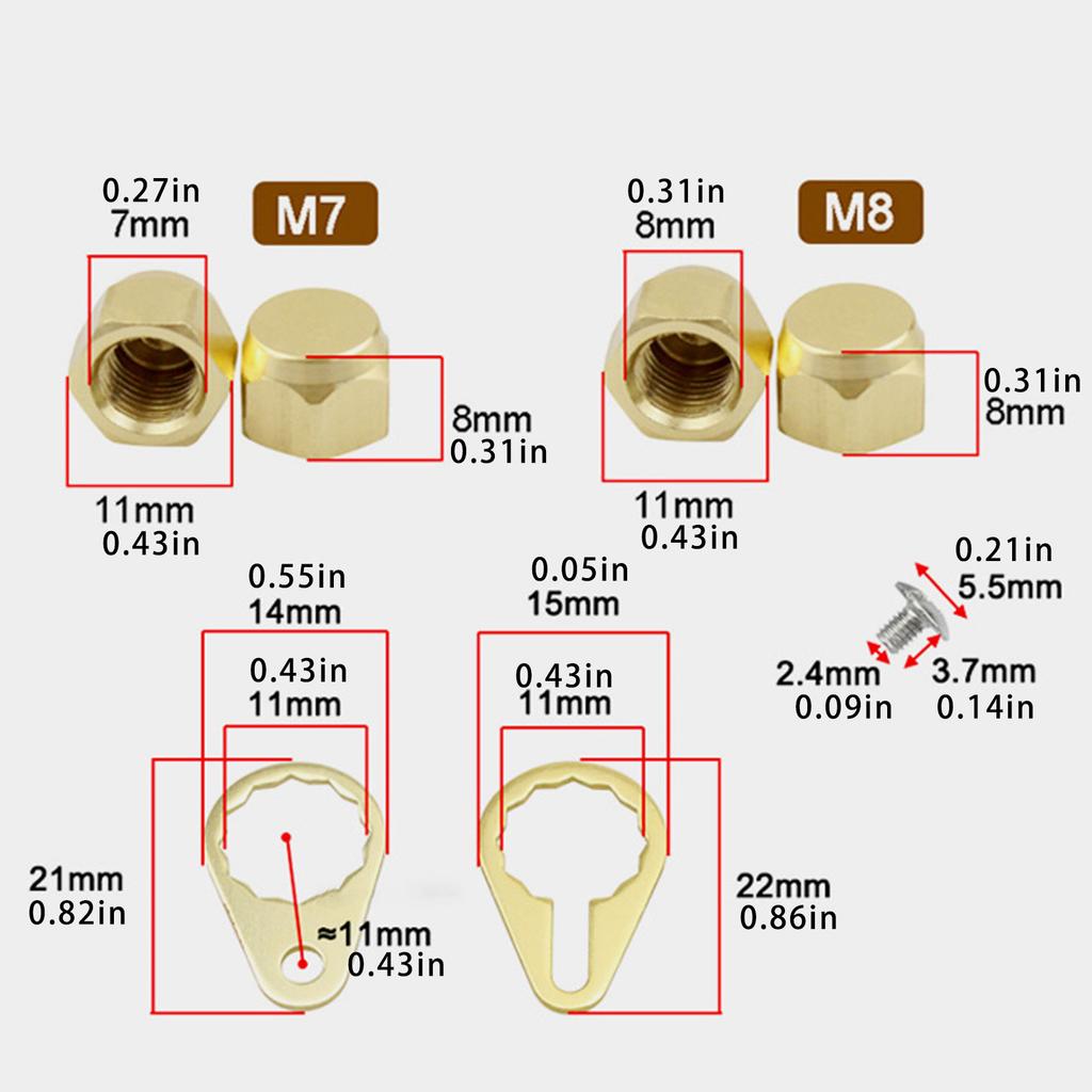 Комплект фиксирующих пластин для ручки рыболовной катушки, колпачки для винтов и гаек, фиксирующая пластина из алюминиевого сплава, крышка подшипника