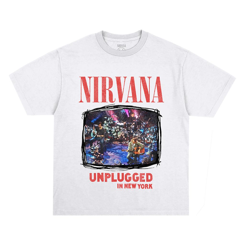 Двусторонняя футболка Nirvana Seahorse Мужская Беременность, Унисекс Уличная одежда для фанатов гранж-рока, Повседневная футболка с коротким рукавом, 100% хлопок