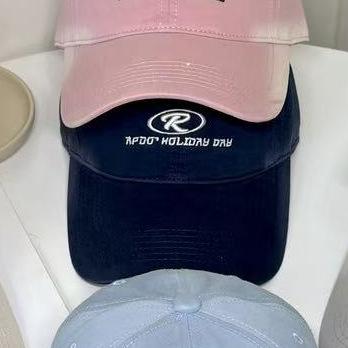 Spring And Summer Letter Embroidery Baseball Cap Female Face Peaked Cap Versatile High Quality Fashion Hat