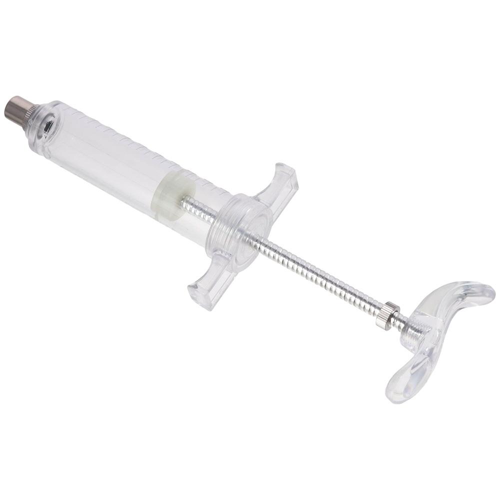 Регулируемая дозировка с 2 насадками для промывания Пластиковый шприц для кормления овец и козлят