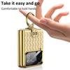 Капа-подставка с кольцом для Samsung Galaxy Z Flip 4 5g Flip4, чехол с плетением, текстурированная кожа, линзы, закаленное стекло, пластиковый чехол для ПК