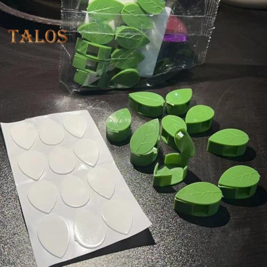 10/30/50/100 шт. держатель для растений, зажимы для крепления на стену для скалолазания с прозрачными наклейками, зажимы для фиксации растений в форме листа для внутренней и наружной стены