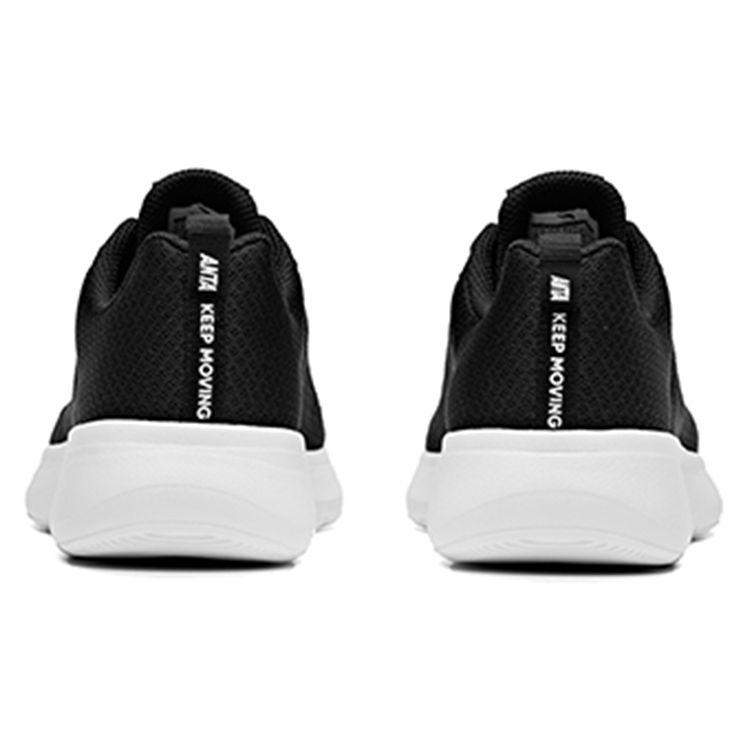 Anta Comfortable Sports Shock Absorption Non-Slip Wear-Resistant Breathable Low-Top Running Shoes Women Sneaker Black White 92915526-1