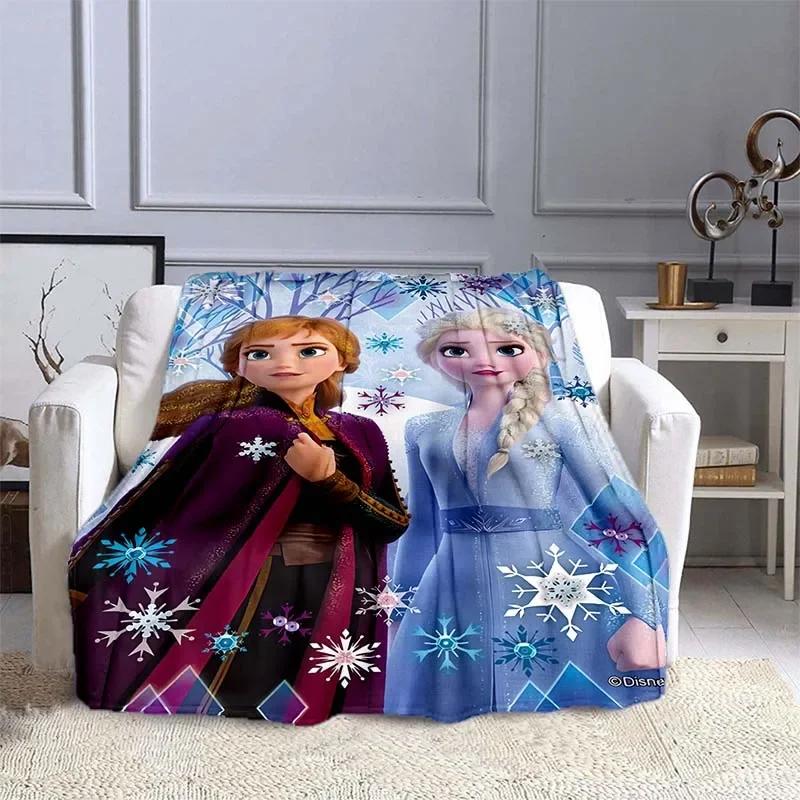 Одеяло Disney Frozen Эльза Принцесса для дивана размера кинг-сайз, милый мягкий фланелевый плед, пушистое одеяло для кровати, одеяло для новорожденных, зимнее одеяло, подарок