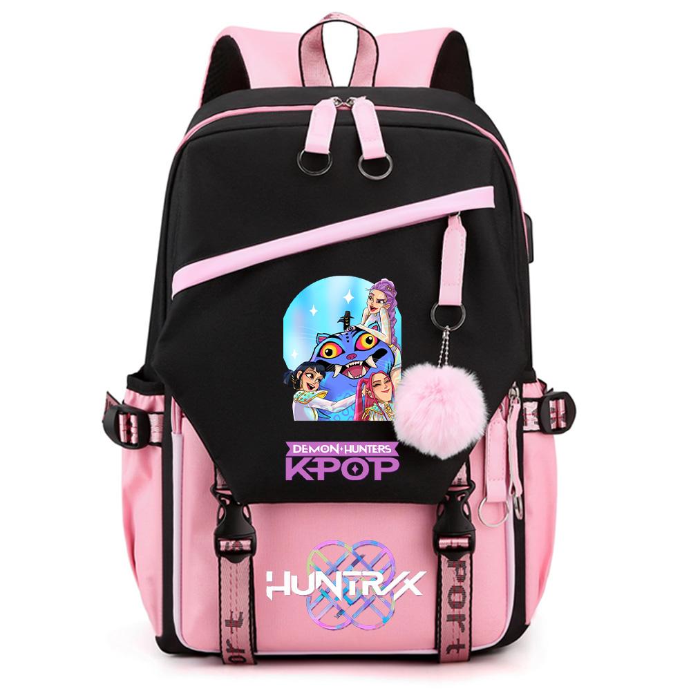 Anime Demon Hunters Printed Large Capacity Backpack for Teenger Student Girl Boy Schoolbag Bookbag Women Waterproof Travel Bag Gift