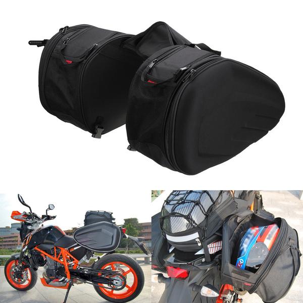 Пара универсальных мотоциклетных боковых седельных сумок, водонепроницаемые сумки для багажа и шлема