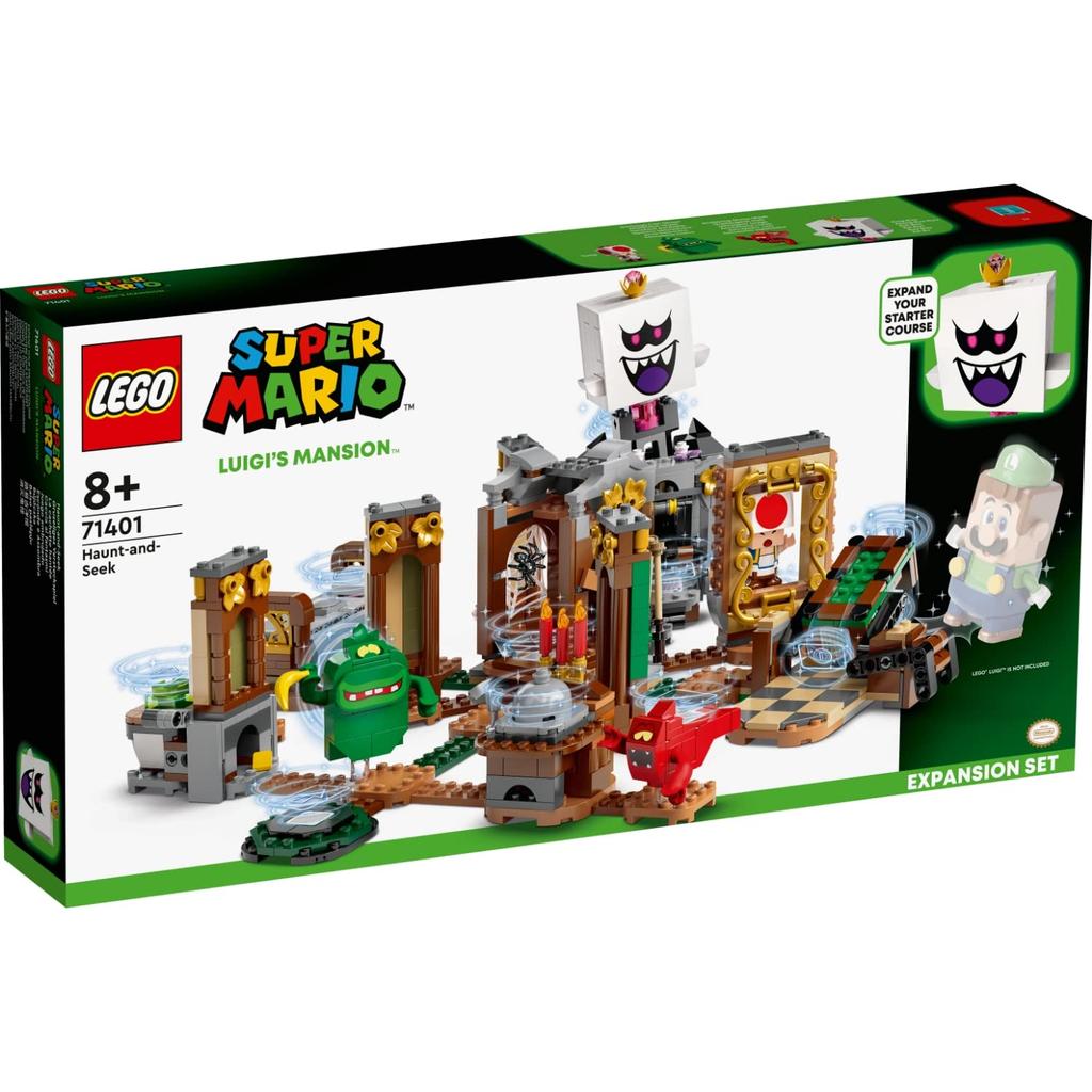 LEGO Super Mario Mansion King Secret Ghost House Challenge 71401 Toy Block Present Video Game House Home Boys Girls 8 Years Old and Up Luigi's (TM)