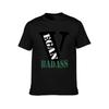 VEGAN BADASS TShirt Basic Solid Color Short Sleeve TShirt