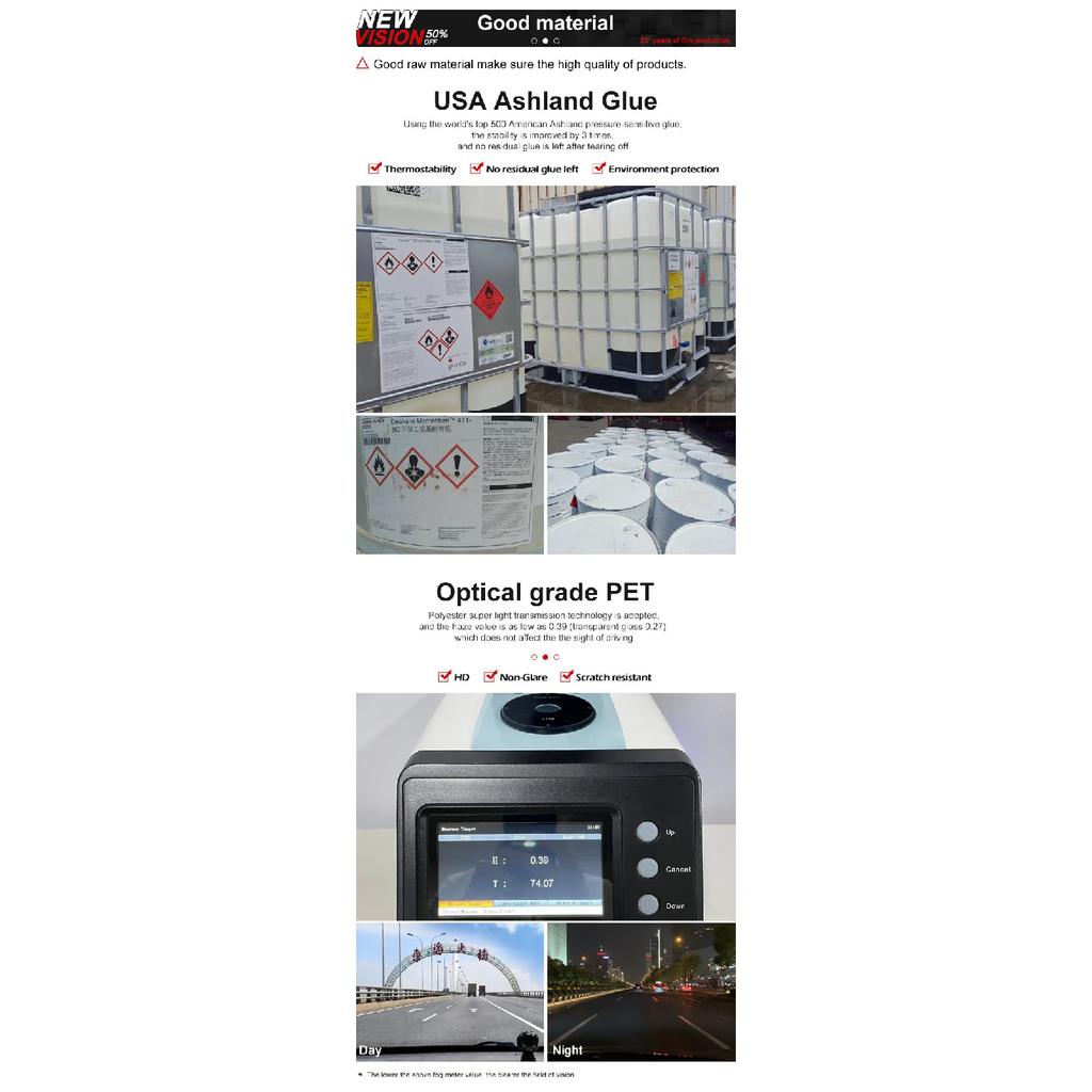 50cmX400cm Top Quality Ultra Hd HIR100% Heat Resistant Privacy Protection Nano Ceramic Window Solar Film Tint Film