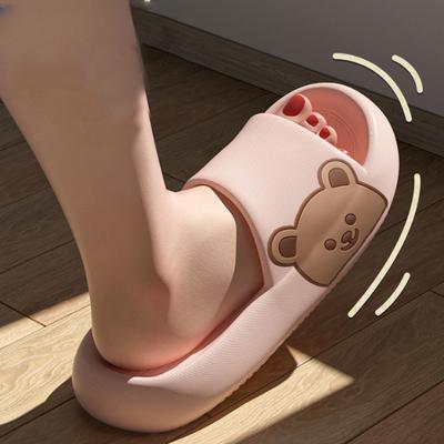 Женские шлепанцы на мягкой подошве, пляжные сандалии на толстой платформе, домашние летние тапочки Eva