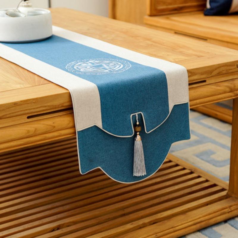 Китайская скатерть с кисточками для кофе, чая, скатерть для ТВ-шкафа, ткань для покрытия обуви, флаг для кровати, современные простые покрытия для столов, Рождество