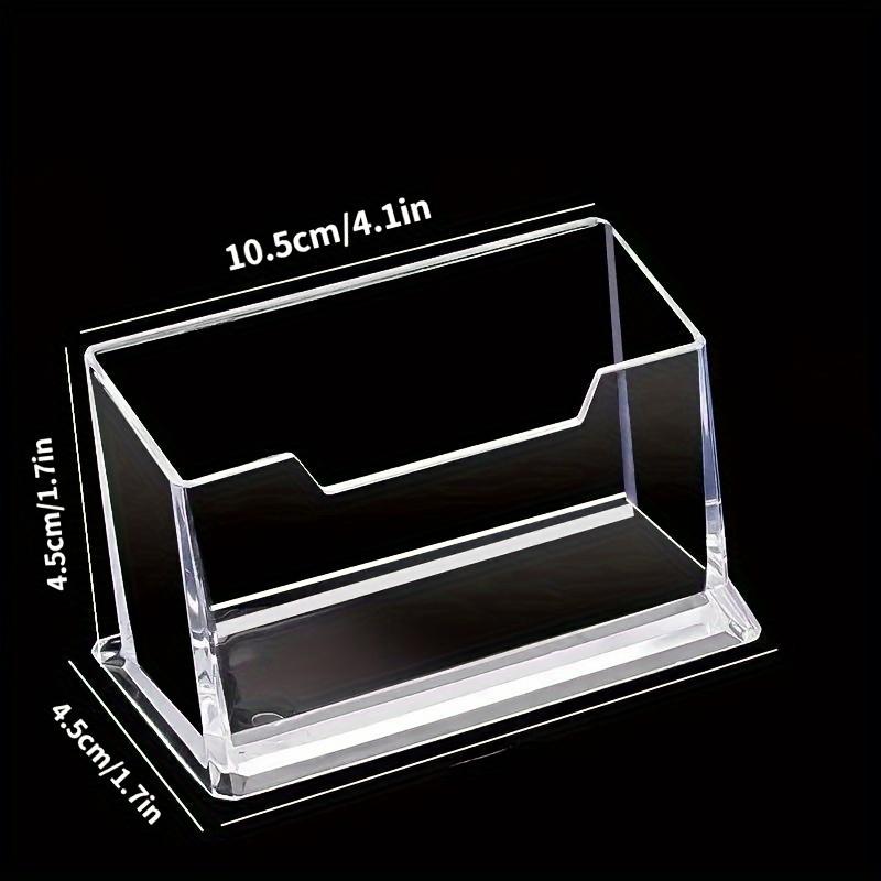 Xiaomi Clear Acrylic Business Card Holder Desktop Display Stand Office Desk Organizer For Notes Fridge Storage Container Basket Rack