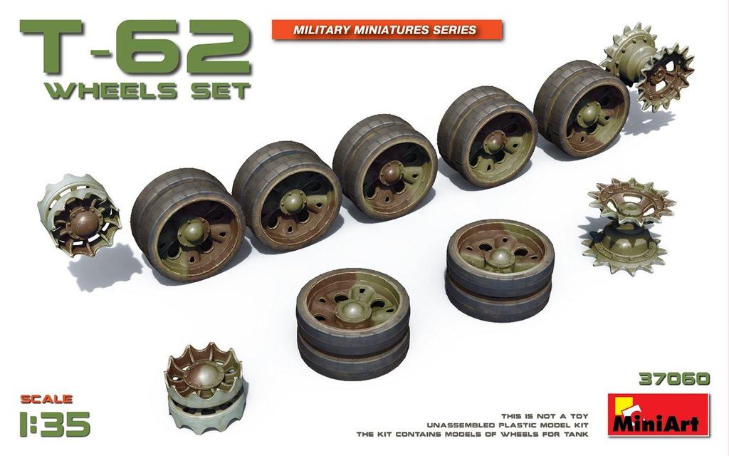 MiniArt Wheel Plastic Model MA37060 1/35 T-62 Set, Parts,