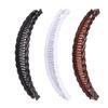 3Pcs Banana Hair Clip Vintage Hair Accessories Banana Clip Banana Double Comb Long Hair ClipsLightweight Black Brown Banana Hair Clip for Thick Hair