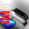 Цифровой будильник Bluetooth 5.0 динамик светодиодный дисплей зеркальный настольный будильник с FM-радио поддержка воспроизведения с TF-карты громкая связь