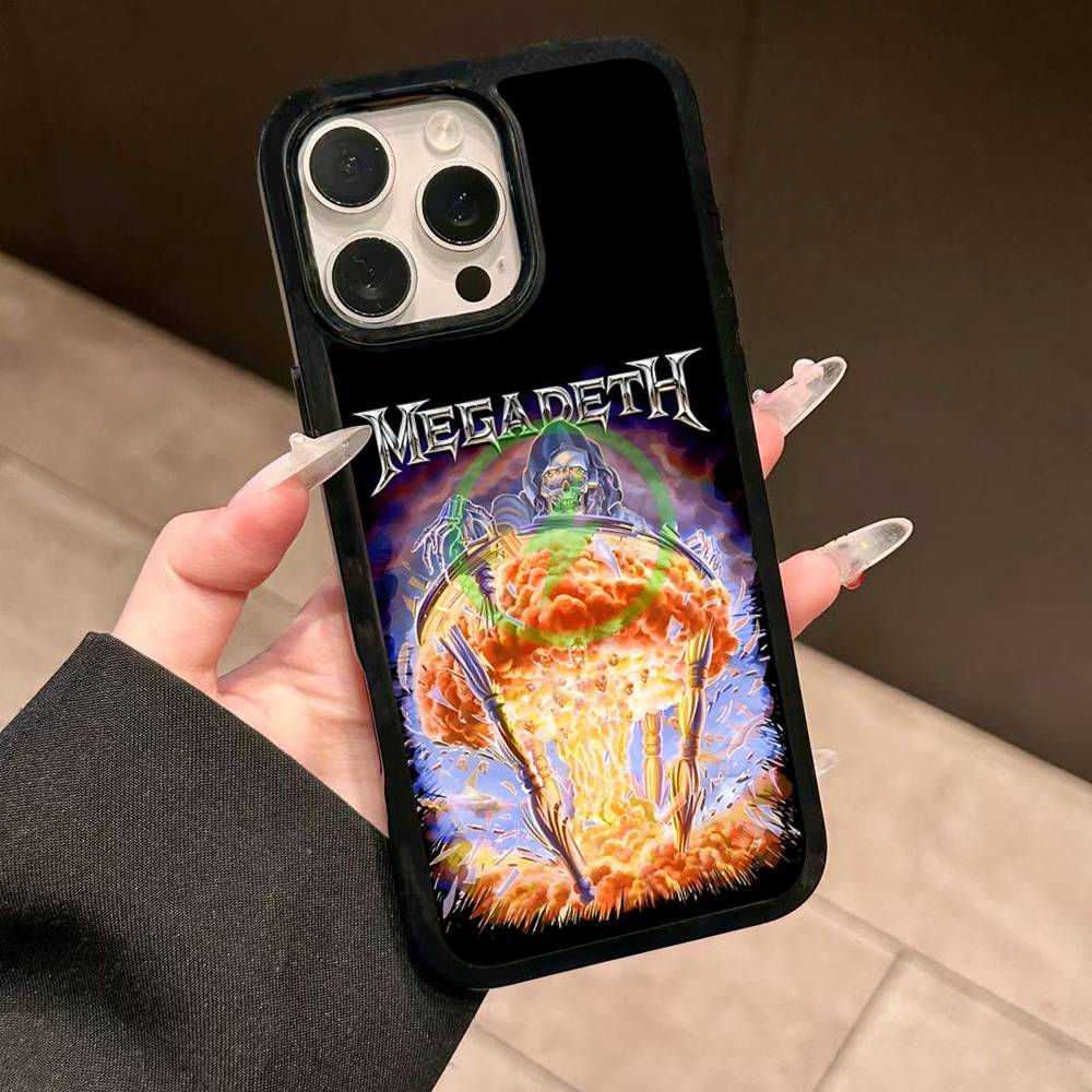 M-Megadeth Logo For Magesafe Magnetic Wireless Phone Case For IPhone 17 Pro Max Air 13 12 Mini 16 15 14 11
