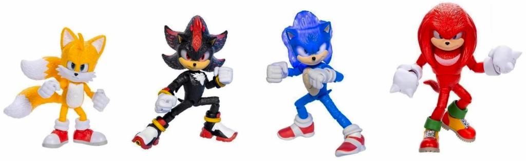 Sonic the Movie Sonic x Shadow TOKYO MISSION Pacific 5 дюймов фигурка 4 шт. Тейлз Наклз Фильм 3 Игра Токийская миссия Товары Кукла Светящаяся Светящаяся