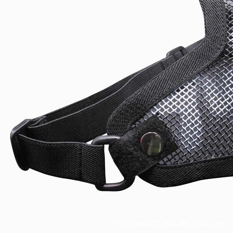 Тактическая маска V1 Skull на поллица из стальной сетки для защиты на открытом воздухе и стрельбы