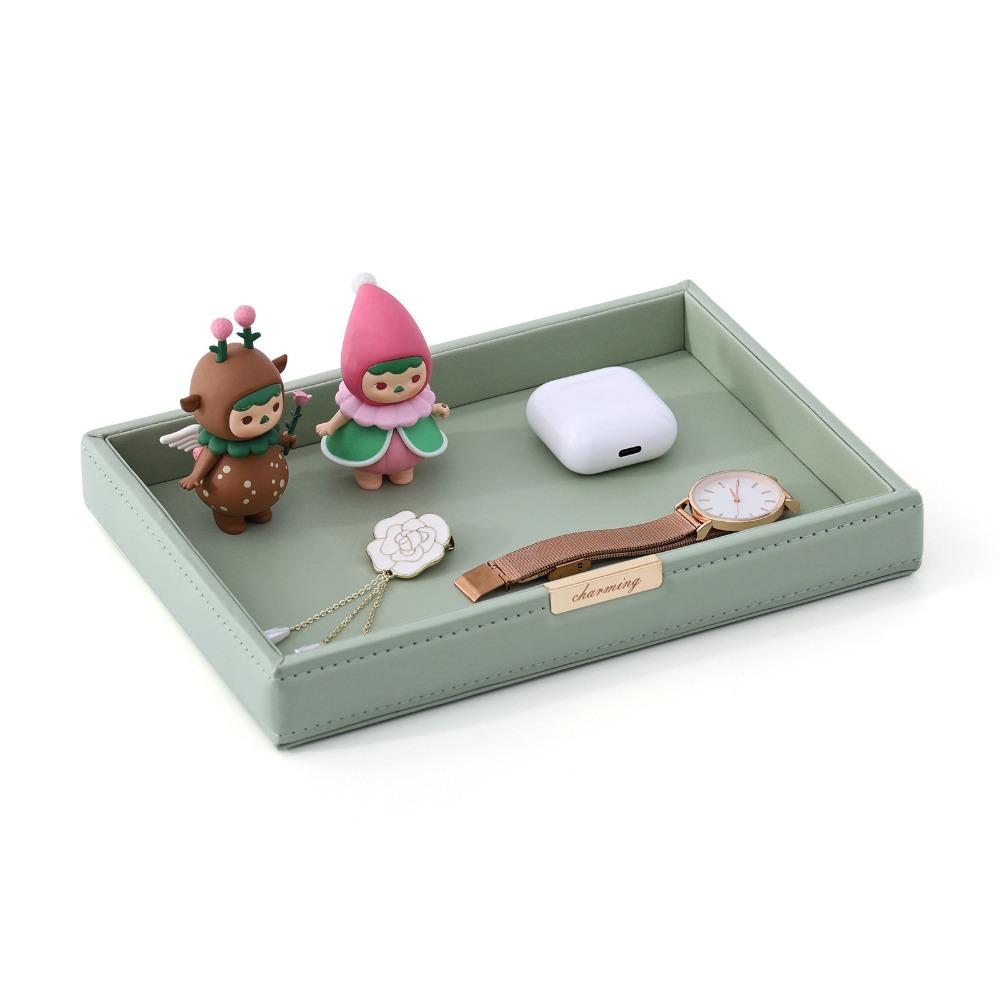 Квадратный настольный лоток для хранения вещей, декоративный туалетный столик в скандинавском стиле, держатель для часов, подставка для духов, гостиная