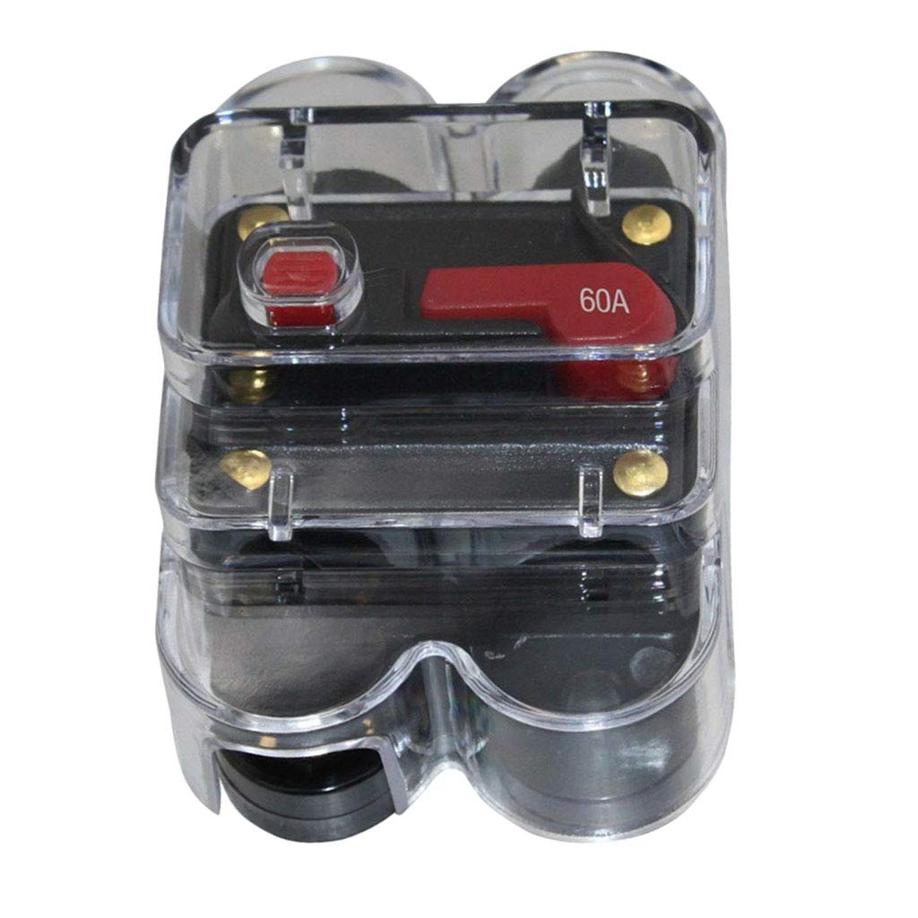 Shiwaki - Автоматический выключатель 36 В постоянного тока для автомобиля, морского транспорта, лодки, мотоцикла с ручным сбросом, 60 А