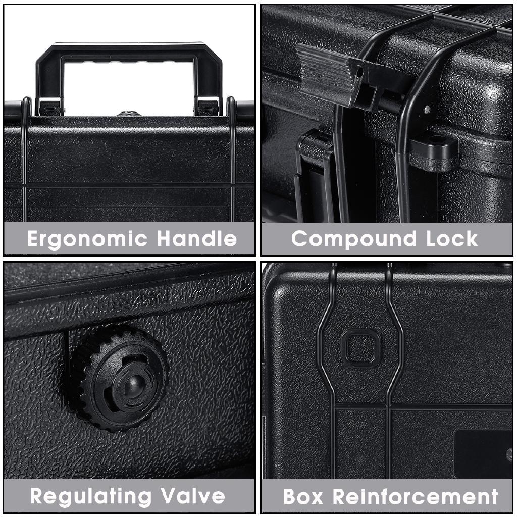 Водонепроницаемый защитный кейс ABS пластиковый ящик для инструментов тактический сухой ящик герметичный контейнер для хранения защитного оборудования