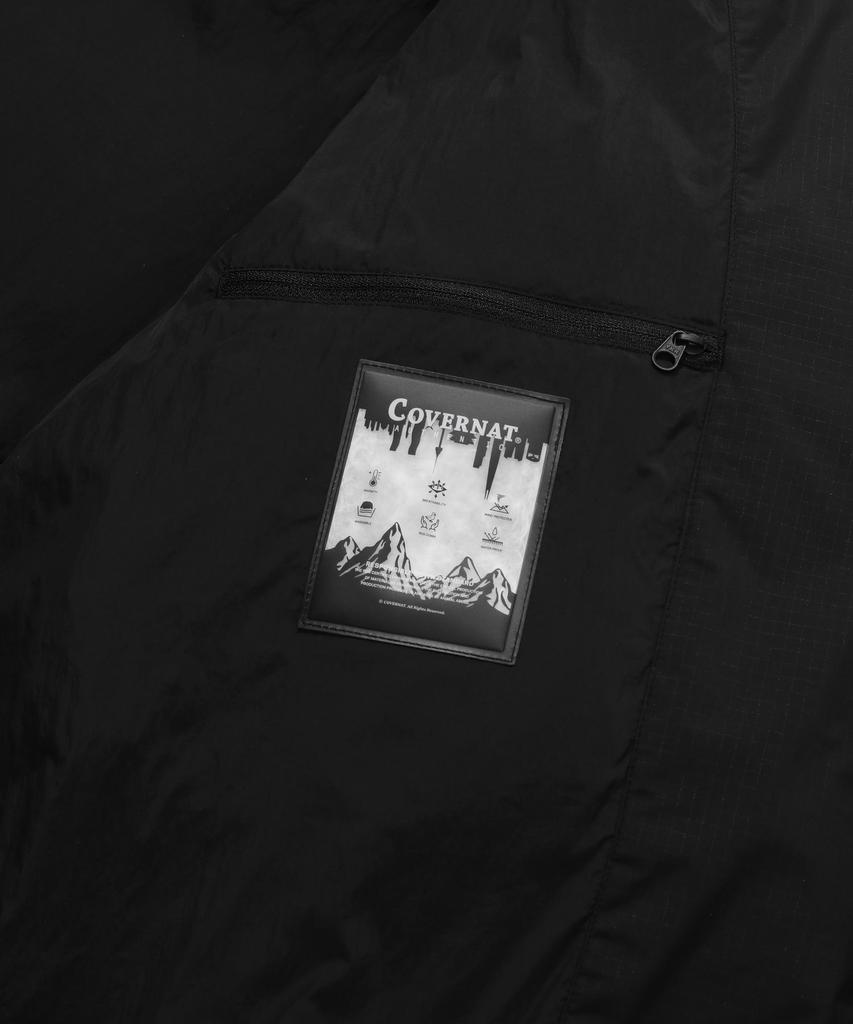 Covernat Rds College C Logo Oversized Short Puffer Black