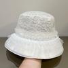 New Lace Skirt Edge Fisherman Hat for Women, Versatile for Summer Outings Outdoor Sun Protection Fisherman Hat