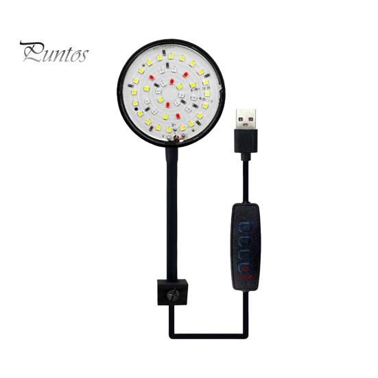 5w7w Fish Clip Lamp Tank Usb Power Led Full Spectrum Waterproof Algae Ornamental Lighting Hose Connection 360degree Adjustable Energysaving Tank