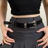 Pu Leather Punk Style Belt Carving Women's Waist Belt Fashion Y2K Jeans Belt Daily