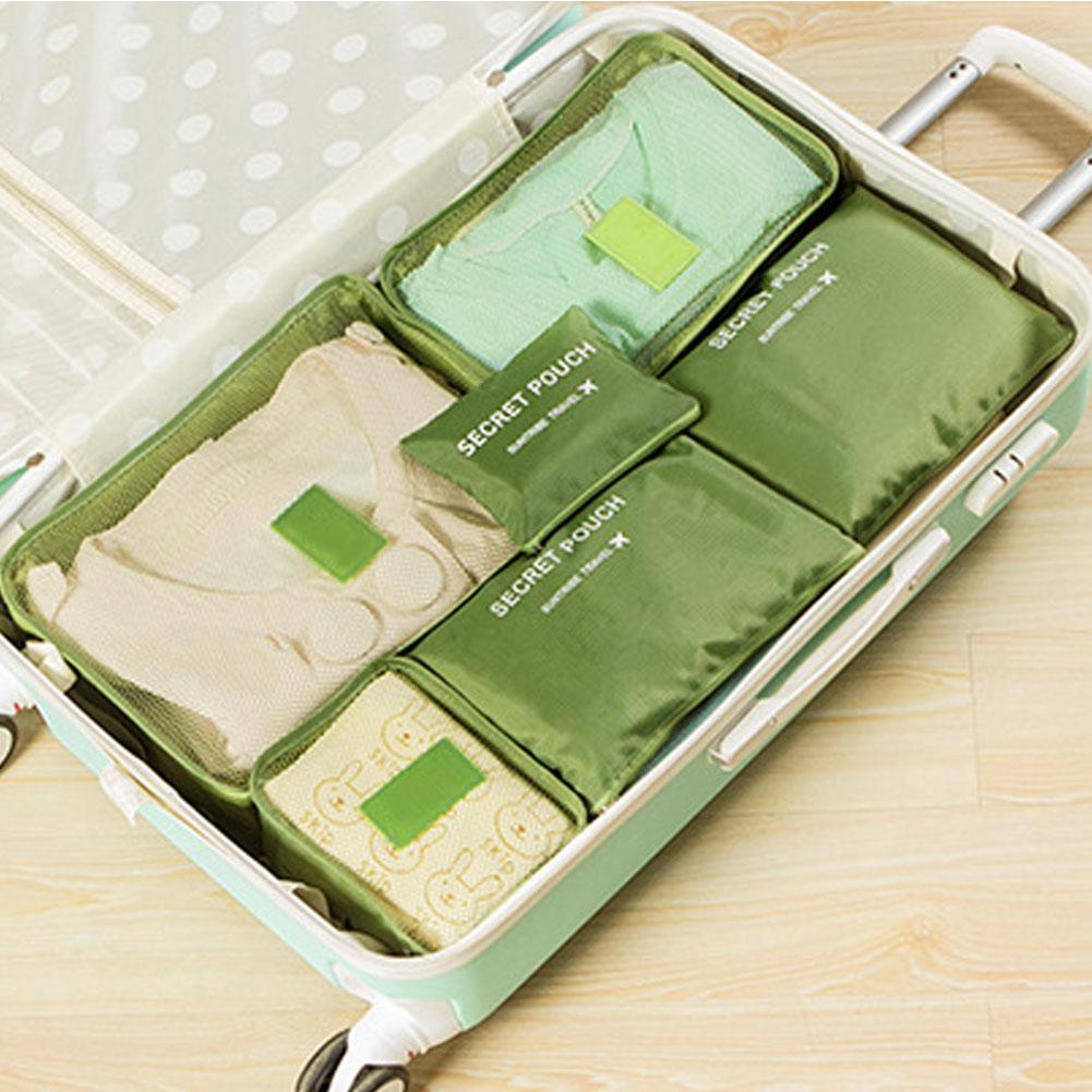 Дорожная водонепроницаемая нейлоновая сетчатая сумка на молнии для хранения, набор для одежды, сумка-органайзер, контейнер