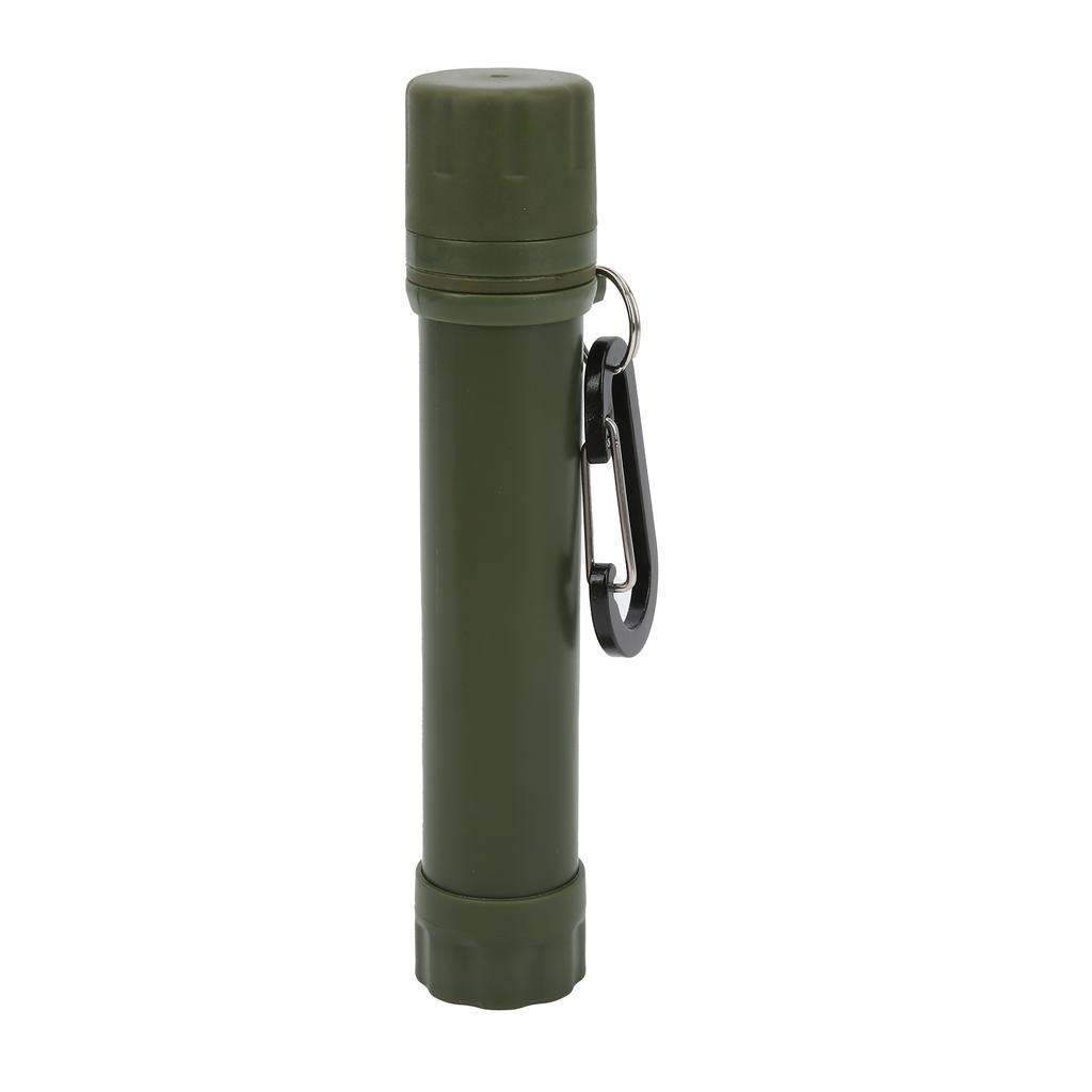 Outdoor Water Filter Straw Water Filtration Purifier Compass Carabiner Camping Equipment