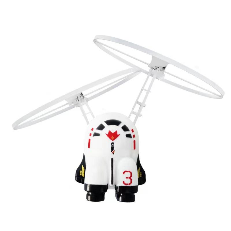 Creative Mini Astronaut Drone Cartoon Spaceman Induction Flying Robot Toys with USB Charging Hand Control Helicopter Kids Gift
