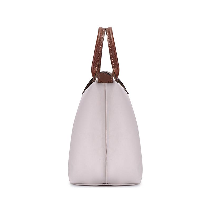Longchamp Сумка-тоут Le Pliage 23 с короткими ручками из канваса и кожи, маленькая женская сумка-тоут, Бумага 1621089555
