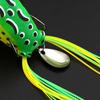 1 шт. 10 г 3D глаза лягушка приманка мягкая трубка приманка пластиковая рыболовная приманка с рыболовными крючками
