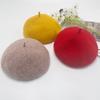 Autumn and Winter Beret Women's Versatile Three-dimensional British Woolen Warm Women's Hat Retro Painter Hat Pumpkin Hat Tide