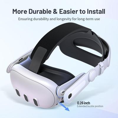 Сменный элитный ремешок для VR-гарнитуры Meta Quest 3S Улучшенный комфорт Регулируемый головной ремешок для Meta Quest 3 Аксессуары Шлем