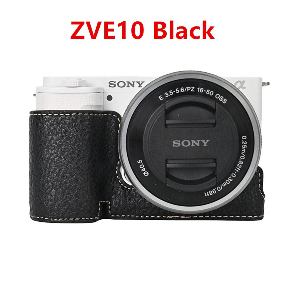 Получехол для камеры для Sony A6700 A6400 A6300 A6100 A6000 ZVE10 ZVE10II ZVE10M2 A7R5 A7CII A7C2 Крышка с открывающимся дном Искусственная кожа