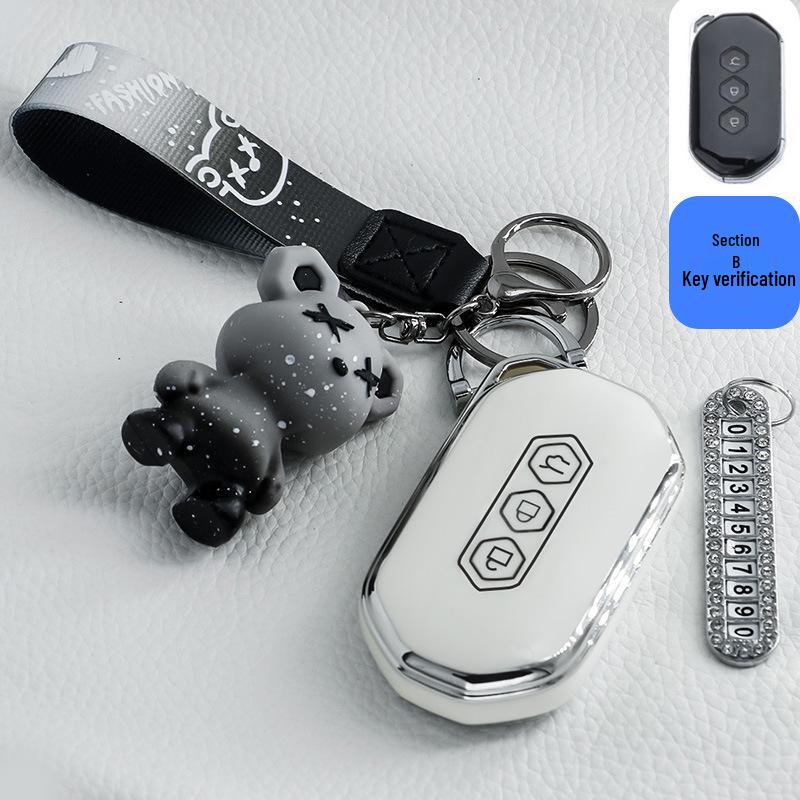 Крутой и милый чехол для ключей для Wuling Hongguang Mini EV Macaron '22 - в стиле Gameboy GB