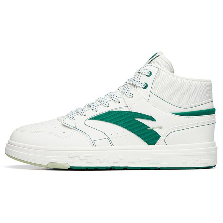 Anta Street Style High-Top Skate Shoes Men Sneakers White Green 112238065S-1