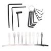 20Pcs Guitar Adjustment Wrench Set Steel Ball End Truss Rod Wrench Radius Gauge Guitar Repair Tools