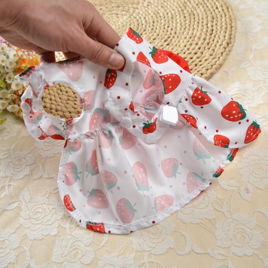 Платье для домашних животных без рукавов, мягкая тонкая стильная одежда с цветочным принтом для маленьких собак и кошек