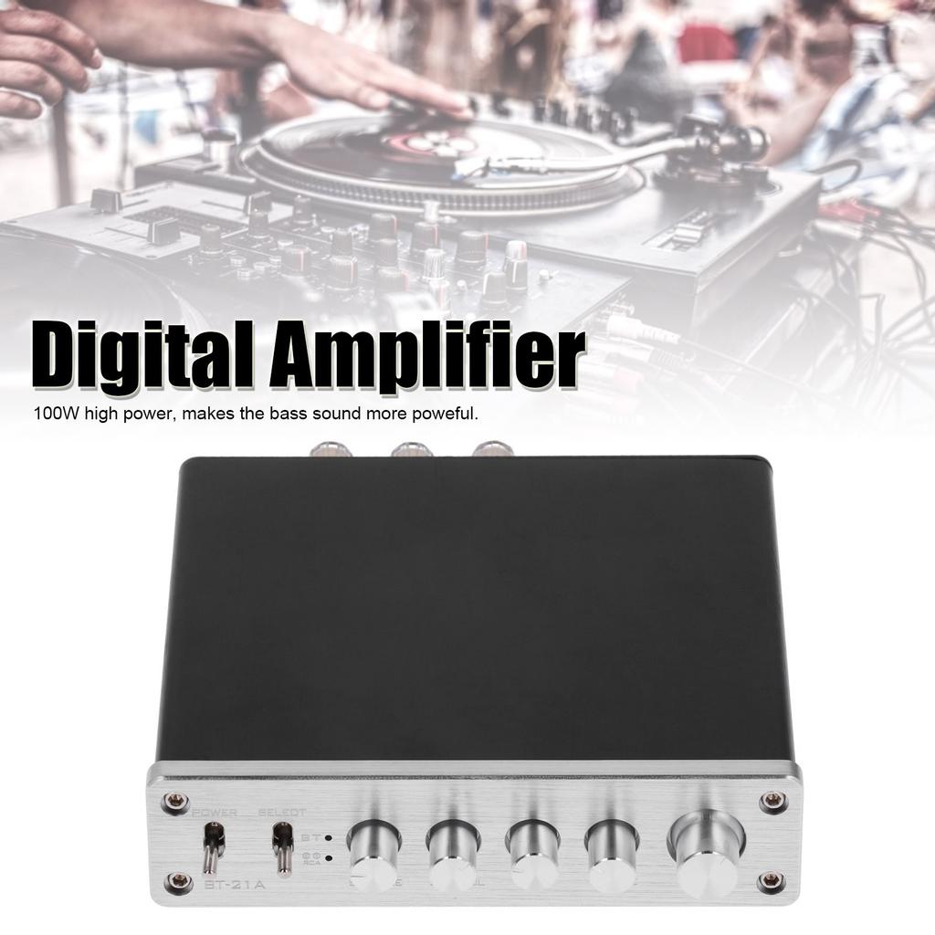 100W 12V-24V Digital Amplifier Hi Fi Stereo High Power Amp for Home