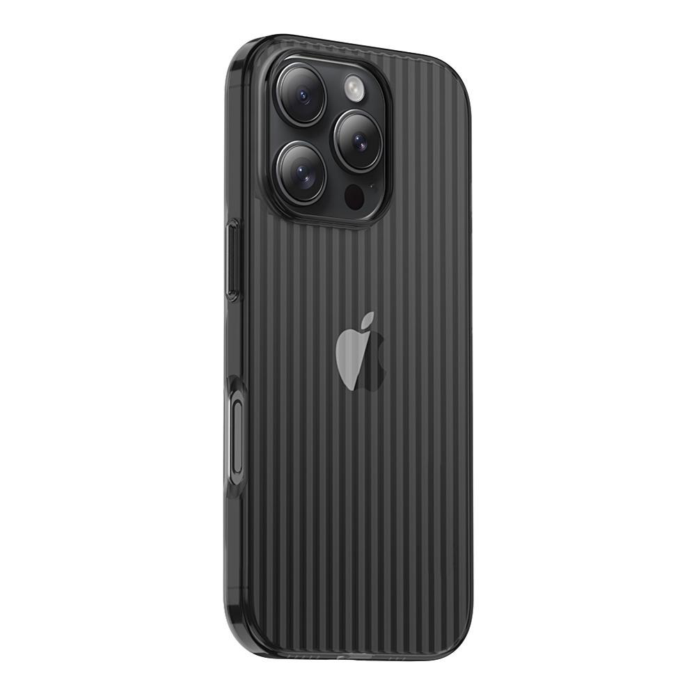 Применимо к чехлу для мобильного телефона iPhone17ProMax, гофрированная решетка, магнитное крепление, Apple 16Pro, Ледяной туман 15, защитный чехол