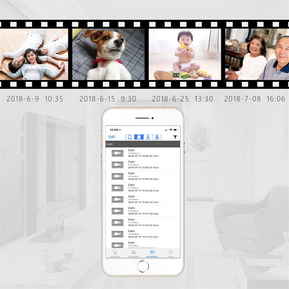 IP Wifi Беспроводная камера 4K 1МП HD 1080P Ночное видение Автоматическое отслеживание человека Поддержка видео и аудио разговора со смартфона Умная домашняя камера видеонаблюдения