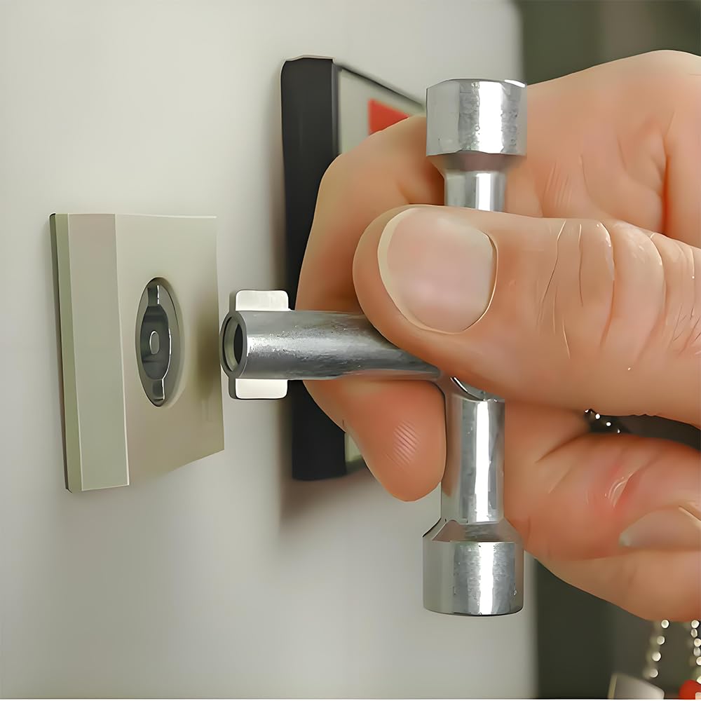 SHSHANLC Ключ для снятия ручки запорного клапана, Портативный ручной инструмент для кранов, клапанов, штуцеров, Ключ, Ключ, 4-сторонний инструмент,