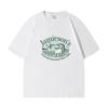 100% Cotton Lamb Print Mother-Daughter Matching Short Sleeve T-Shirt - Round Neck, Casual Top